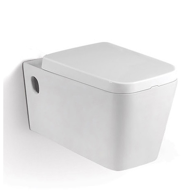 Gabinetto ceramico senza orlo compatto di Hung Toilet With Soft Close Seat della parete