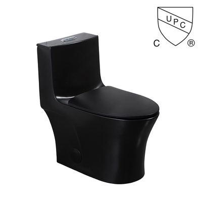 Le sciacquoni Matte Black dei bagni di Iapmo una toilette con sciacquone doppia di 1 pezzo hanno prolungato Siphonic ceramico
