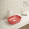 Superficie bianca di Matt Glaze Color Ensure Smooth del ripiano del lavandino solido del bagno