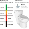 Wc bianco standard americano 1.28GPF della ciotola di toilette del pezzo singolo della porcellana