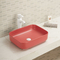 Il bagno liscio solido del ripiano affonda facile ceramico mantiene il lavabo rettangolare