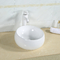 Lavabo bianco o nero degli articoli sanitari del ripiano di economia di spazio del lavandino ceramico del bagno