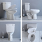 Toilette standard americana in due pezzi 1,28 del Wc Watersense di Gpf delle toilette dei bagni dell'hotel