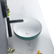 Il lavandino di superficie lucidato del bagno del ripiano liscia facilmente per mantenere intorno al bacino ceramico