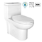 Toilette standard americana del pezzo di Cosette Dual Flush Elongated One nel bianco Gpf 1,28