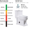 Handicap Ada Elongated Toilet standard americana una conservazione dell'acqua di 1 pezzo